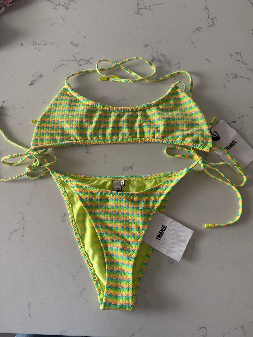 BRAND NEW W TAGS triangl swim multi color bikini